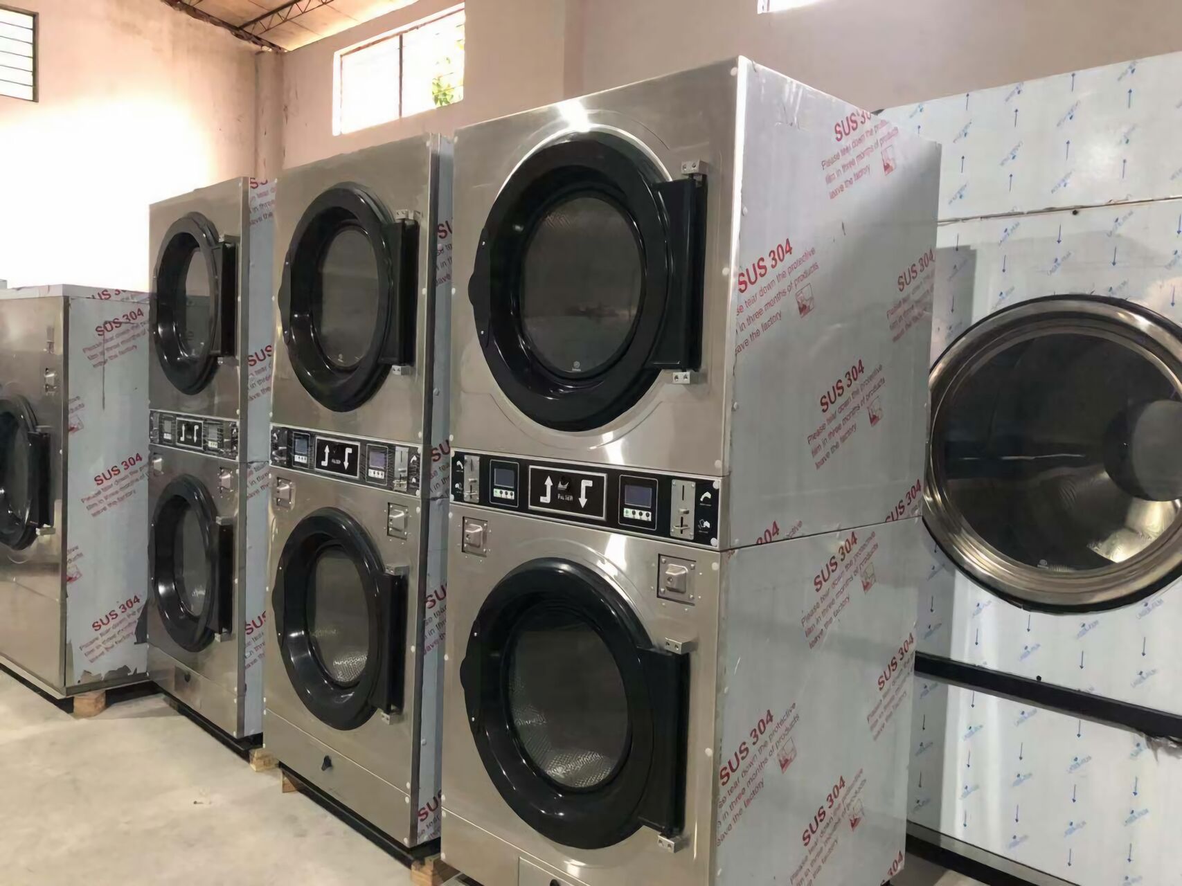 省空间 + 省本钱！全自动双层烘干机，，，，开店必入